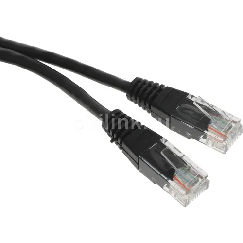 Патч-корд LanMaster вилка RJ-45, вилка RJ-45, кат.5E, ПВХ, 5м, черный [twt-45-45-5.0-bk]