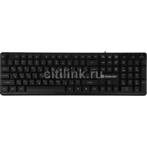 Клавиатура Defender Symbol HB-559, проводная, USB, мембранная, черный [45559]