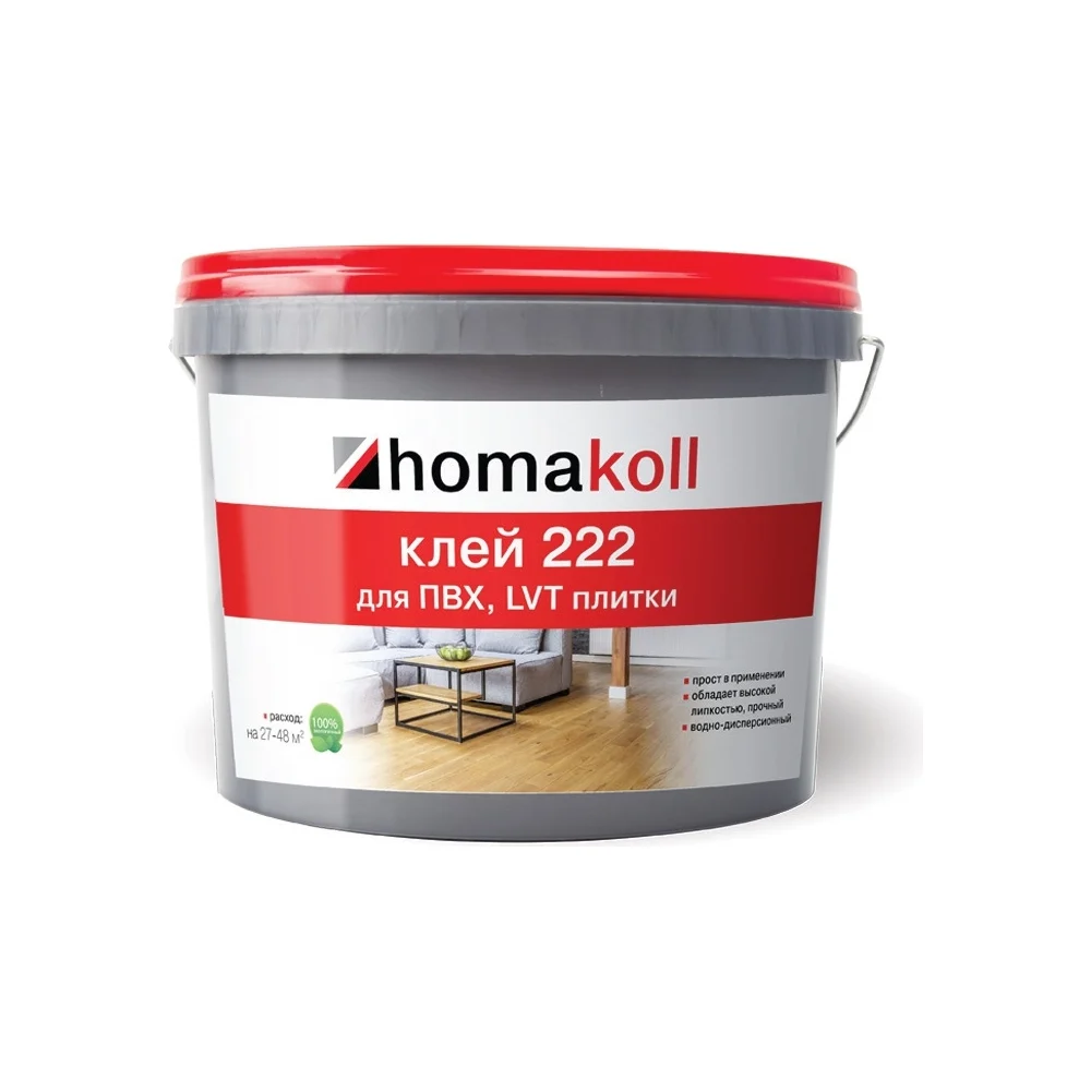 Клей для ПВХ и LVT плитки Homakoll 1 кг 460398