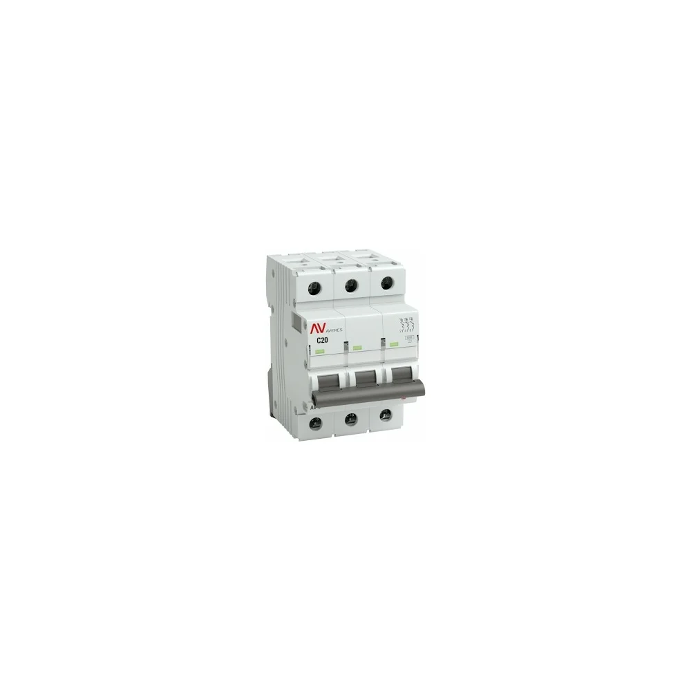 Автоматический выключатель EKF AV-10 AVERES mcb10-3-20C-av