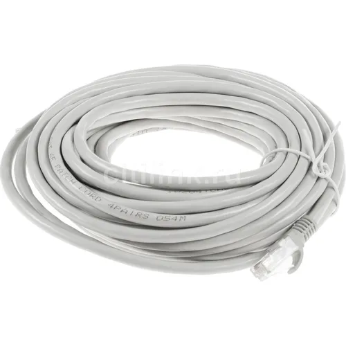 Патч-корд PREMIER PP6U-10M литой (molded), UTP, кат.6, 10м, 4 пары, 24AWG, алюминий омедненный, многожильный, серый