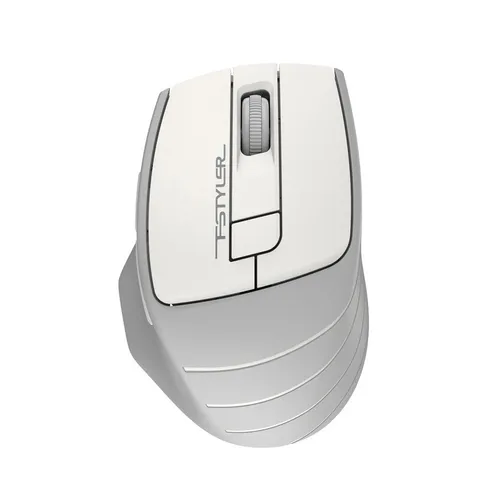 Мышь беспроводная A4TECH Fstyler FG30, радио, оптическая, USB, 2000dpi, белый и серый [fg30 white]