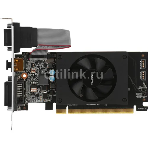 Видеокарта Gigabyte NVIDIA GeForce GT 710 GV-N710D3-2GL 2.0 2ГБ DDR3, Low Profile, Ret