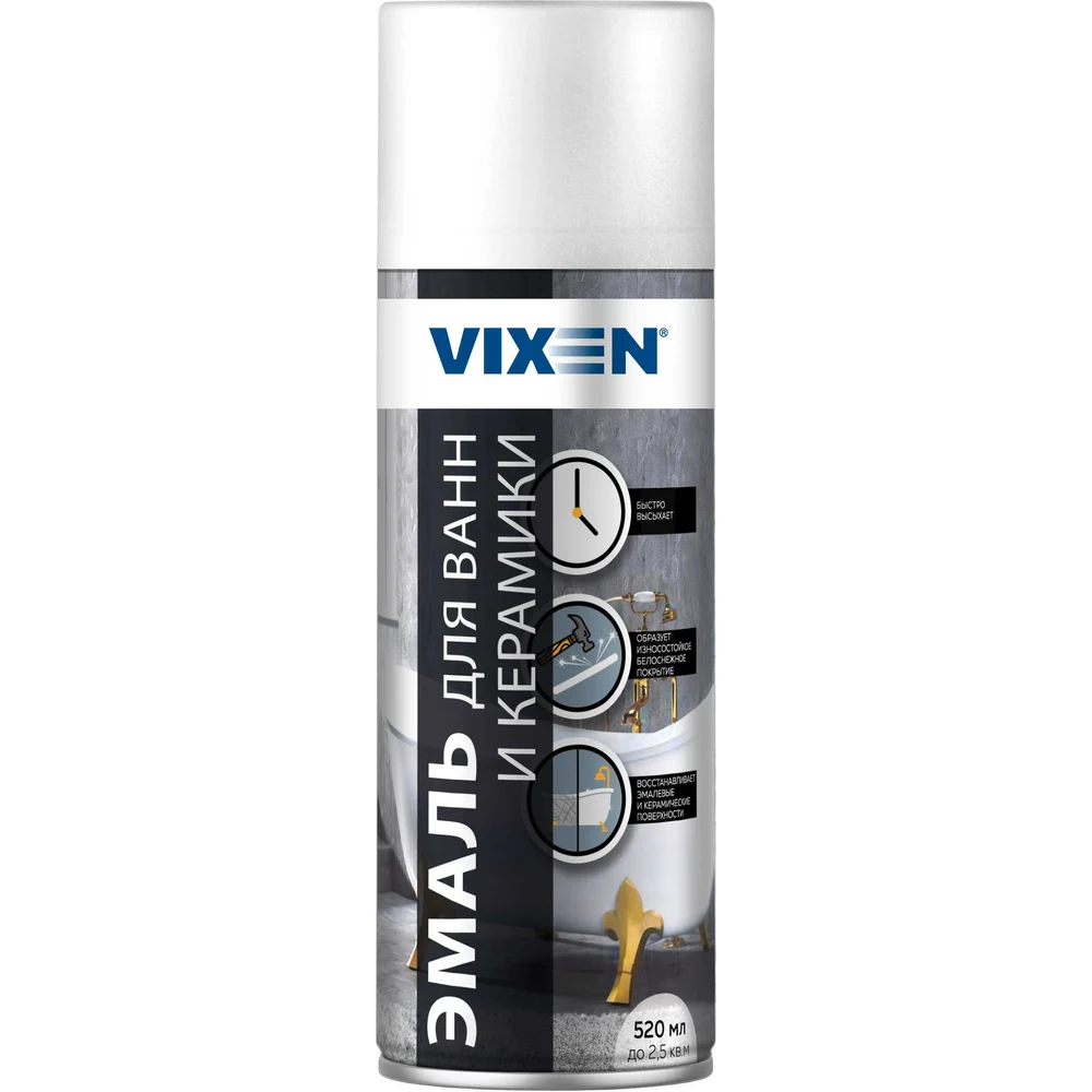 Эмаль для ванн и керамики Vixen VX-55002 VX55002