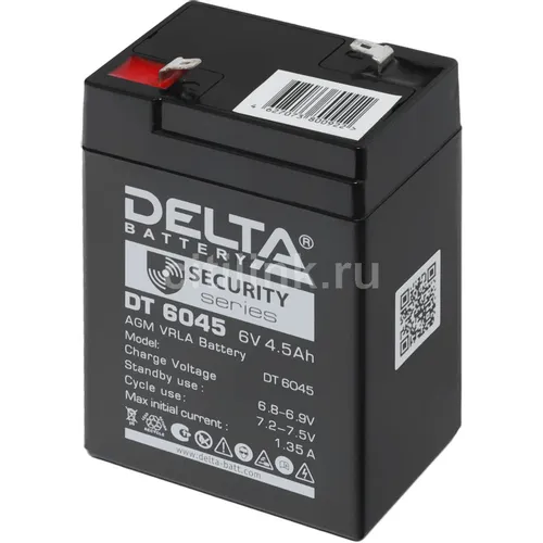 Аккумуляторная батарея Delta DT 6045 для ИБП, 6В, 4.5Ач