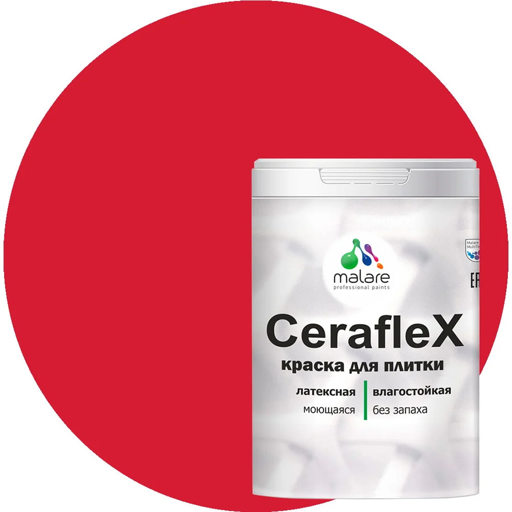 Латексная краска для кафельной и керамической плитки MALARE Ceraflex 2036755006361