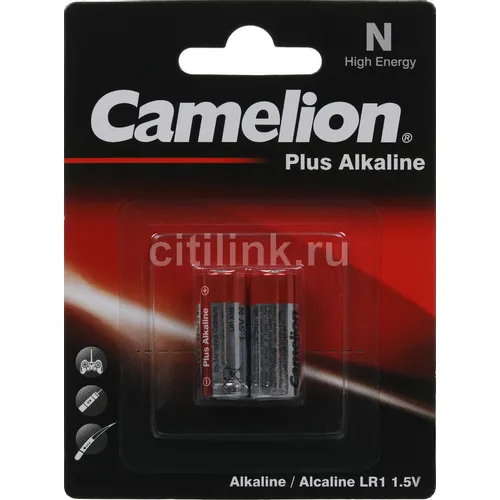 LR1 Батарейка CAMELION Plus Alkaline LR1-BP2, 2 шт.
