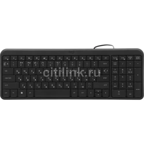Клавиатура Logitech K106, проводная, USB, мембранная, черный [920-013902]