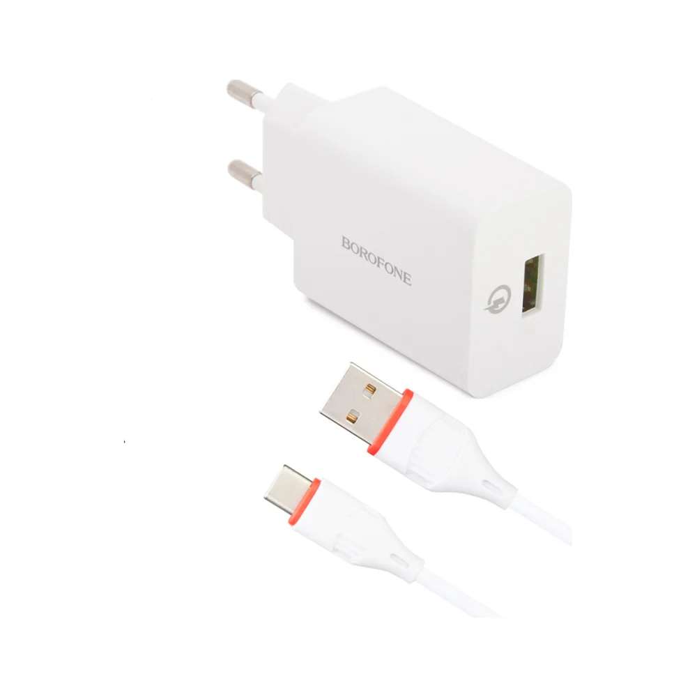 Сетевое зарядное устройство Borofone ba21a long journey 0L-00043640