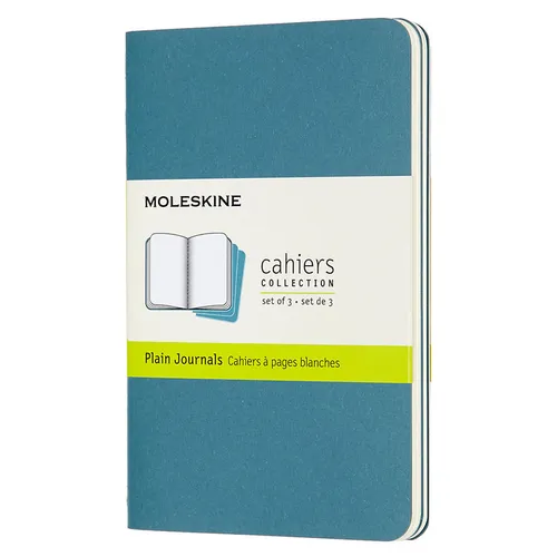 Блокнот Moleskine Cahier Journal, 64стр, без разлиновки, голубой [ch013b44]