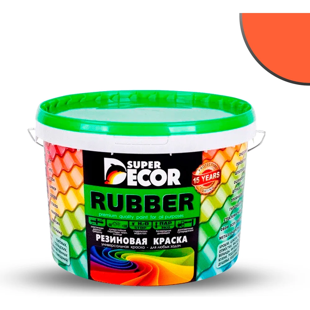 Резиновая краска SUPER DECOR №11 Оранжевое лето 4630024700936