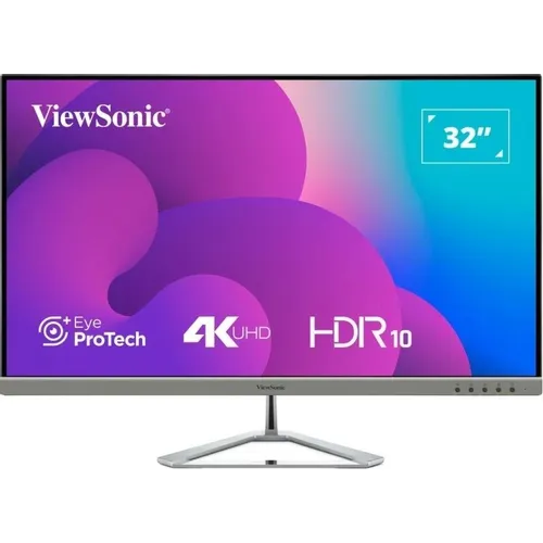 31.5" Монитор ViewSonic VX3276-4K-MHD-2, 3840x2160, VA, 2хHDMI, 1хDP, серебристый