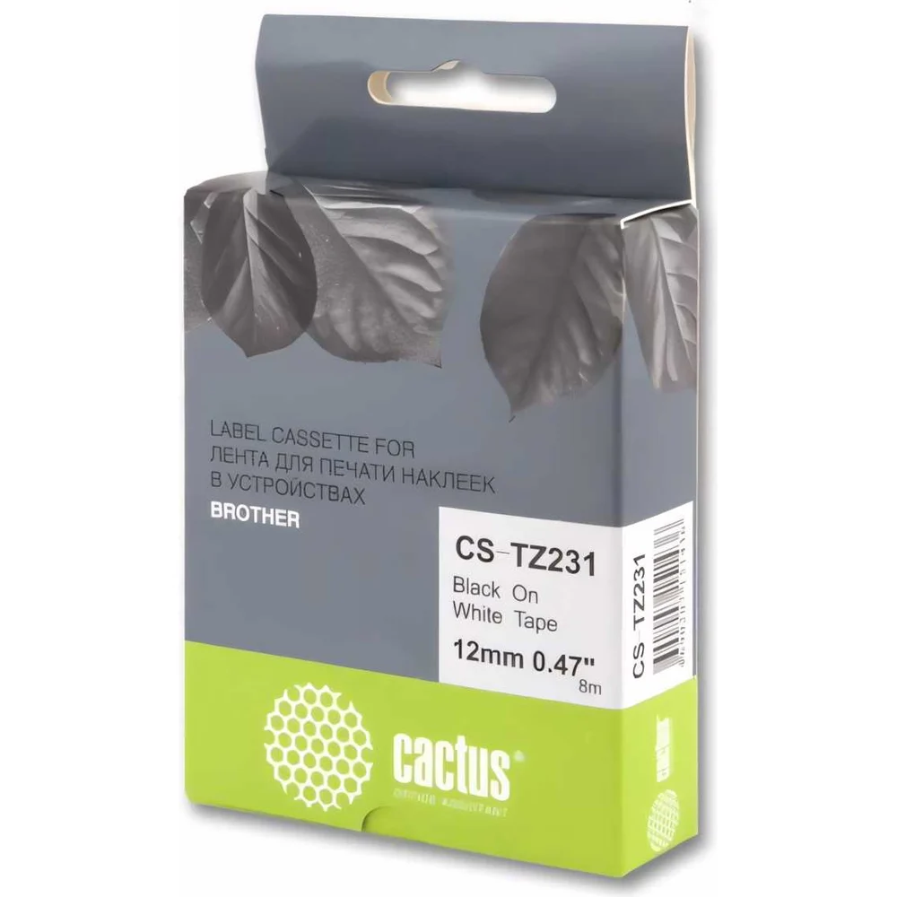 Ленточный картридж для brother 1010/1280/1280vp/2700vp Cactus tze-231 CS-TZ231