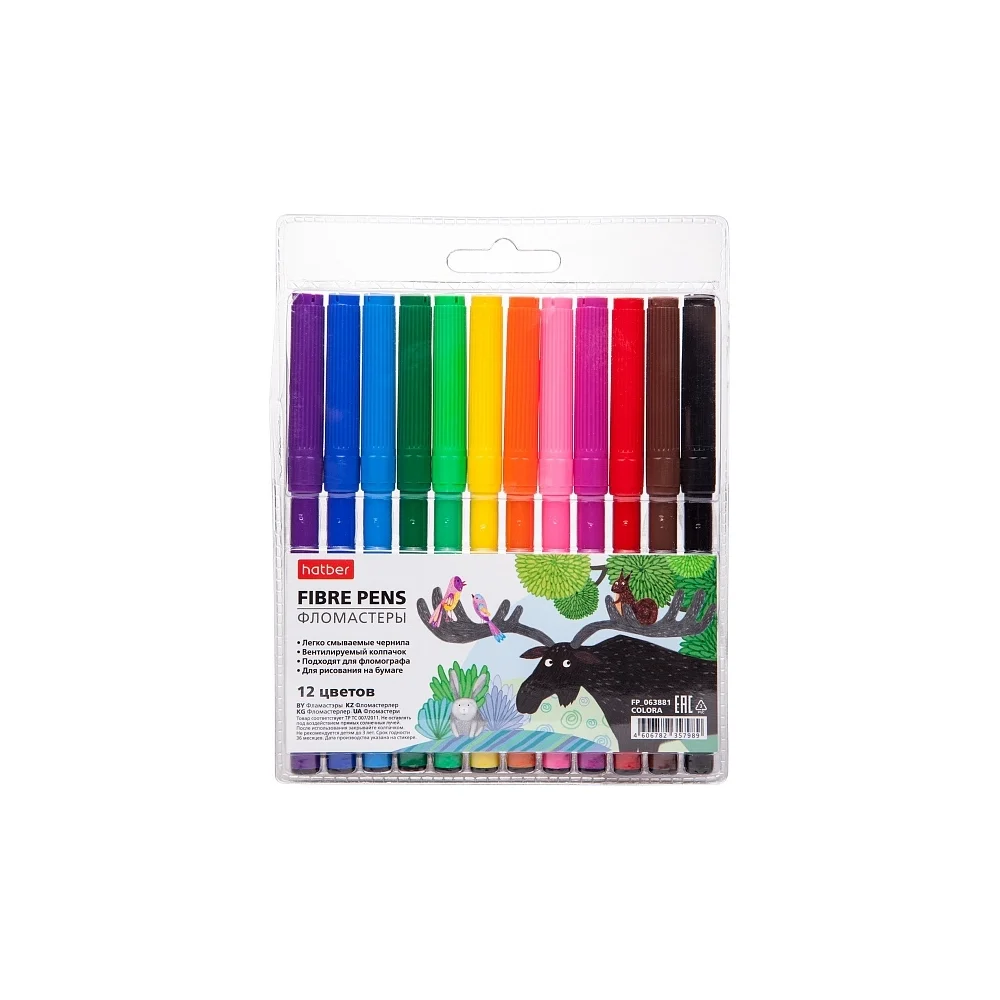 Фломастеры Hatber COLORA 63881