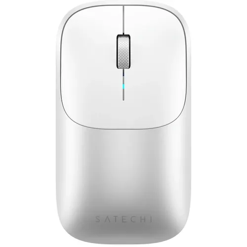 Мышь беспроводная SATECHI Slim EX, Bluetooth/Радио, оптическая, USB, 1200dpi, серебристый [st-mexs]