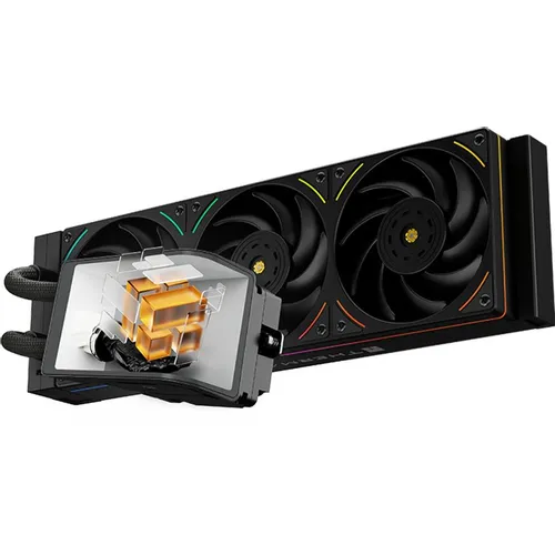 Система водяного охлаждения Thermalright Wonder Vision 360 UB, LCD, 4-pin, ARGB, 120мм, черный, retail [w-vision-ub-360-bl-argb]