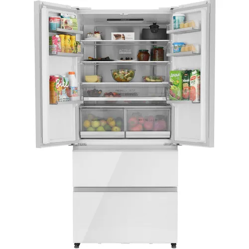Холодильник трехкамерный HAIER HB18FGWAAARU French Door, инверторный, белый