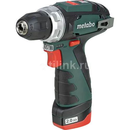 Дрель-шуруповерт METABO PowerMaxx BS, 2Ач, с двумя аккумуляторами [600984000]