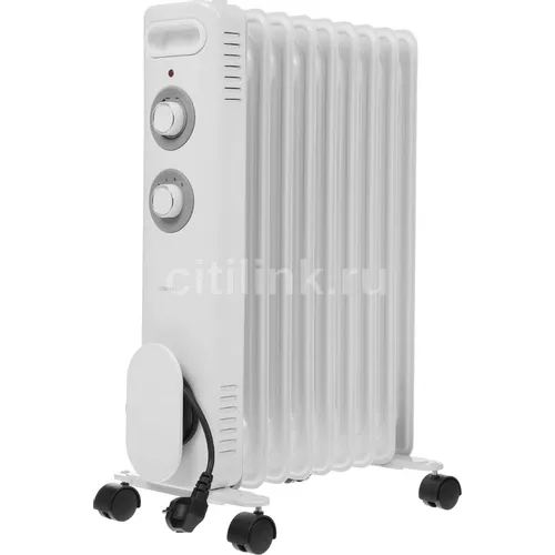 Масляный радиатор CENTEK CT-6230-9, 2000Вт, 9 секций, 3 режима, белый [ct-6230-9 white]