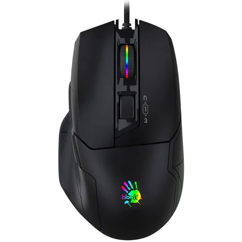 Мышь проводная A4TECH Bloody W70 Max, игровая, оптическая, USB, 10000dpi, черный [w70 max (stone black)]