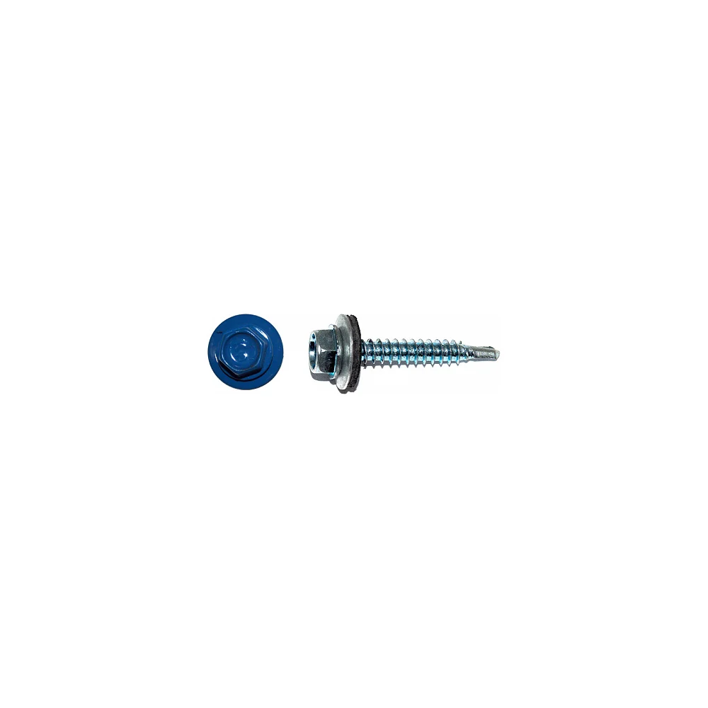 Кровельный саморез КРЕП-КОМП 5,5x19 RAL5005 насыщенный синий 4000 шт. ск55195005к