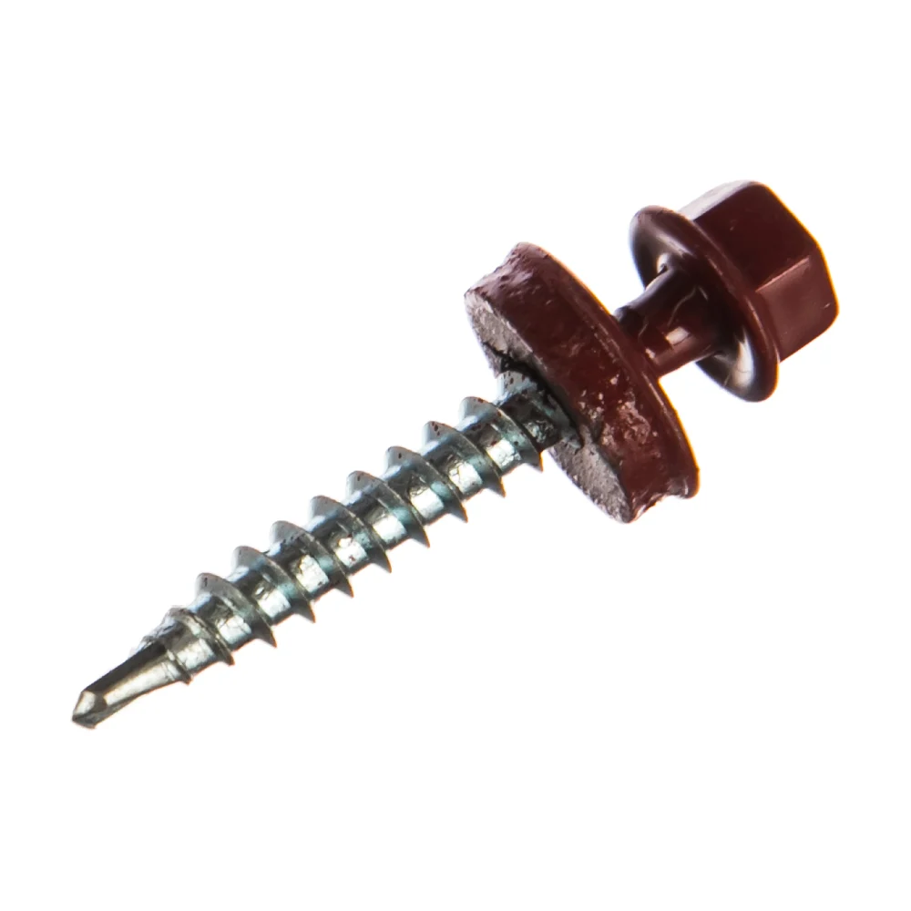 Саморез КР Невский Крепеж 4,8х35 RAL-3011 тёмно-красный (60 шт.) 912032