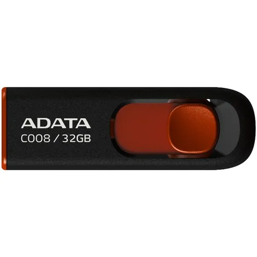 Флешка USB A-Data Classic C008 32ГБ, USB2.0, красный и черный [ac008-32g-rkd]