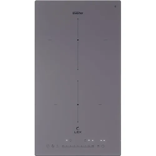 Индукционная варочная поверхность LEX Hi-Tech EVI 320A I GR, конфорок: 2 шт., стеклокерамика, независимая, серый