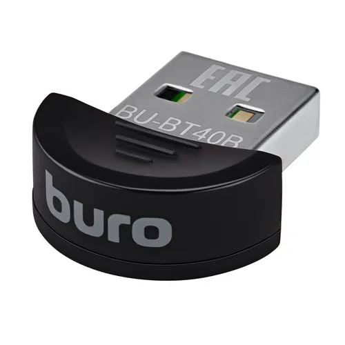 Bluetooth адаптер Buro BU-BT40B BT 4.0+EDR class 1.5, USB, 20м, черный