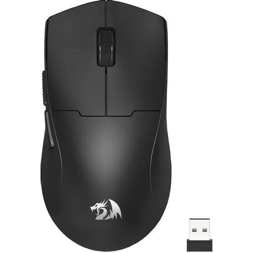 Мышь беспроводная Redragon K1ng Max, игровая, Bluetooth/Радио, оптическая, USB, 26000dpi, черный [73338]