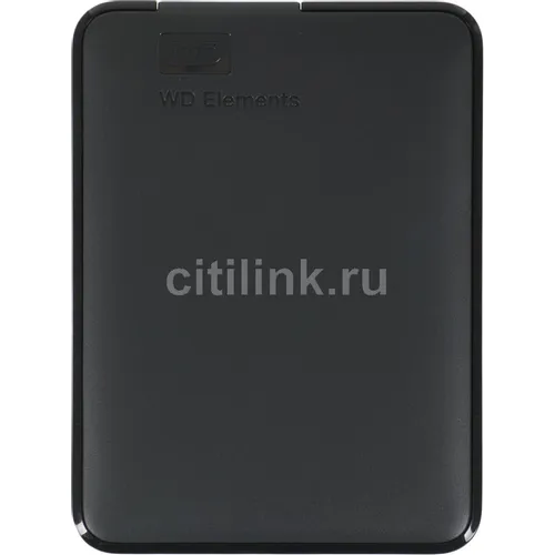 1ТБ Внешний диск HDD WD Elements Portable WDBUZG0010BBK-WESN, USB 3.0, черный