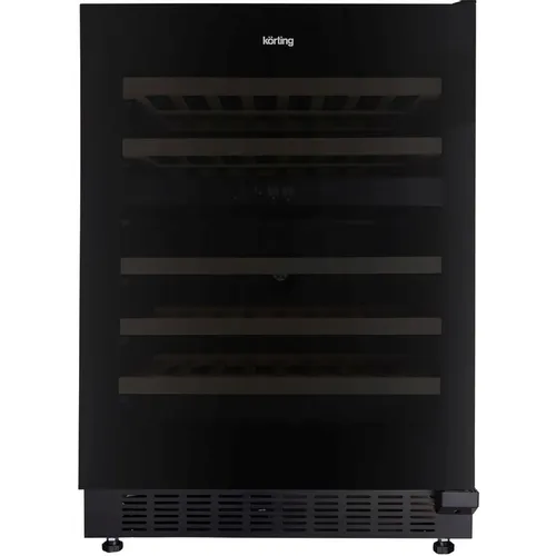 Винный шкаф Korting KFW 803 DB GN, вместимость: 46 бутылок, 82см, черный