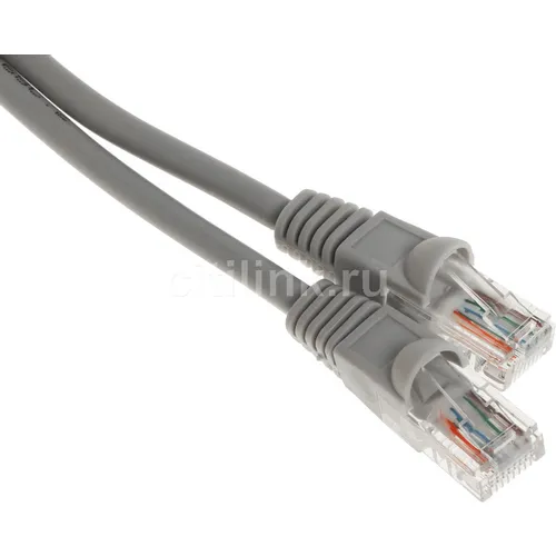Патч-корд Buro UTP-5E-20M-G-LSZH UTP, кат.5E, 20м, 4 пары, многожильный, серый