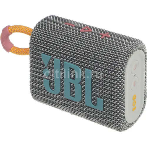 Колонка портативная JBL GO 3, 4.2Вт, серый [jblgo3gry]