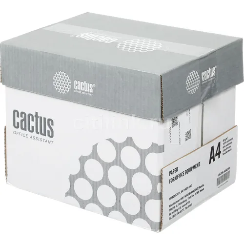 Бумага Cactus B, A4, офисная, 250л, 80г/м2, белый [cs-opb-a480250] 10 шт./кор.