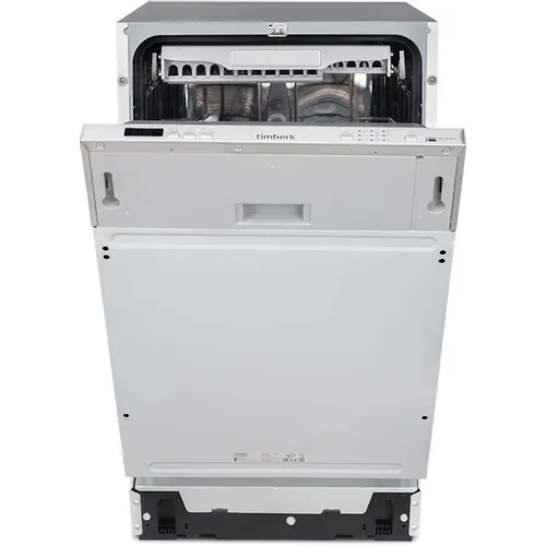 Посудомоечная машина Timberk Set&Dry T-DW45BI103, узкая, напольная, 59.4см, загрузка 11 комплектов, серебристая
