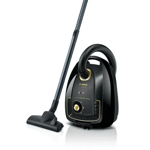 Пылесос Bosch BGL38GOLD, 1700Вт, черный/золотистый