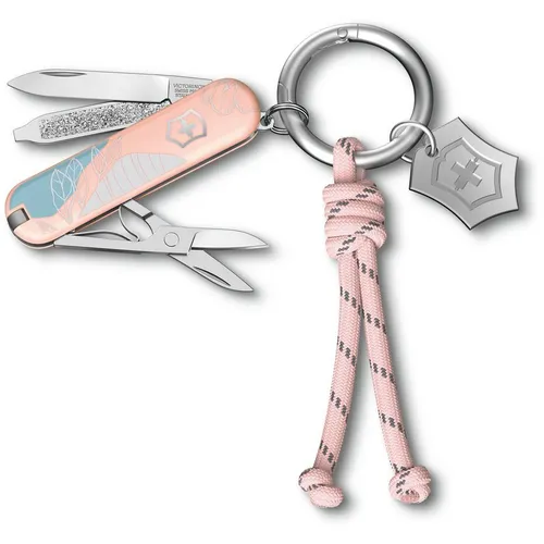 Складной нож Victorinox Classic SD Paris Style, функций: 7, 58мм, розовый, коробка подарочная [0.6223.e221]