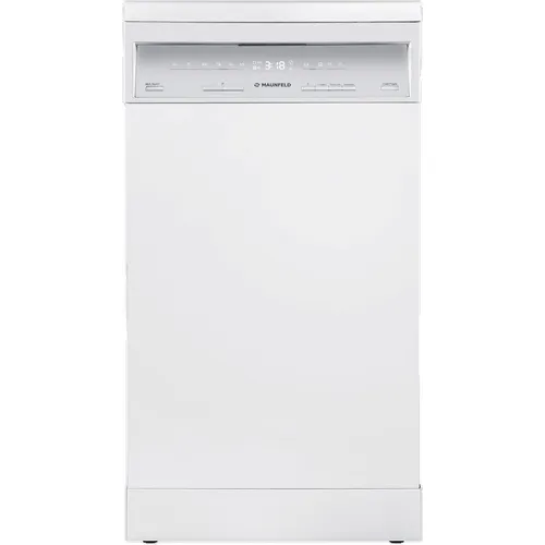 Посудомоечная машина MAUNFELD MWF45230W, узкая, напольная, 45см, загрузка 10 комплектов, белая