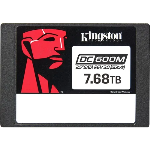 SSD накопитель Kingston DC600M SEDC600M/7680G 7.68ТБ, 2.5", SATA III, SATA