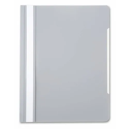 Папка-скоросшиватель Бюрократ -PS20GREY, A4, пластик, серый 20 шт./кор.