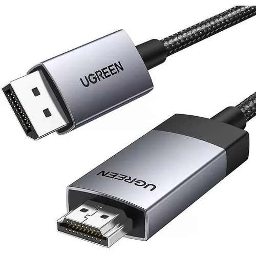 Кабель аудио-видео UGREEN DP119, HDMI (m) - DisplayPort (m), 1м, черный [15773]