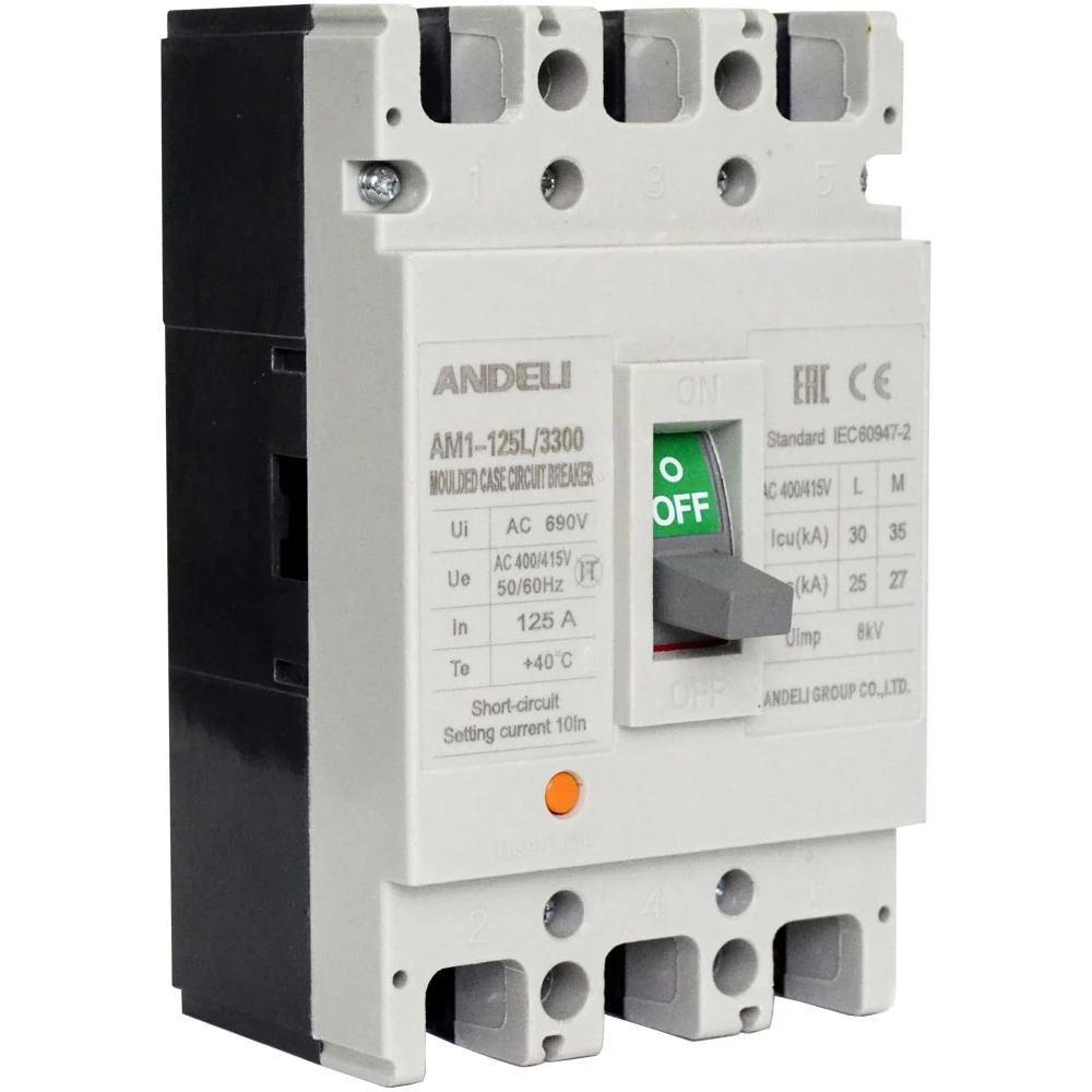 Автоматический выключатель ANDELI AM1-400L/3P ADL06-050