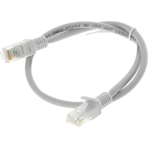 Патч-корд PREMIER PP31-0.5M-LSZH литой (molded), UTP, кат.5E, 0.5м, 4 пары, 24AWG, алюминий омедненный, многожильный, серый