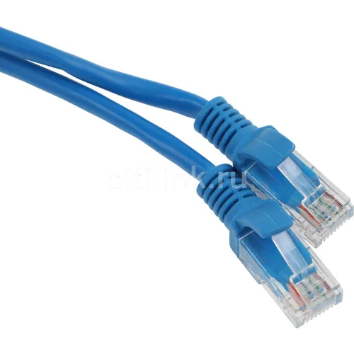 Патч-корд PREMIER PP12-7.5M/B литой (molded), UTP, кат.5E, 7.5м, 4 пары, 26AWG, алюминий омедненный, многожильный, синий