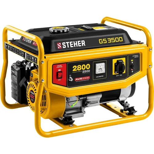 Бензиновый генератор STEHER GS-3500, 220 В, 2.8кВт