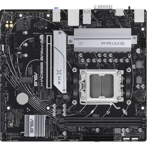 Материнская плата ASUS PRIME B650M-K, Socket AM5, AMD B650, mATX, Ret