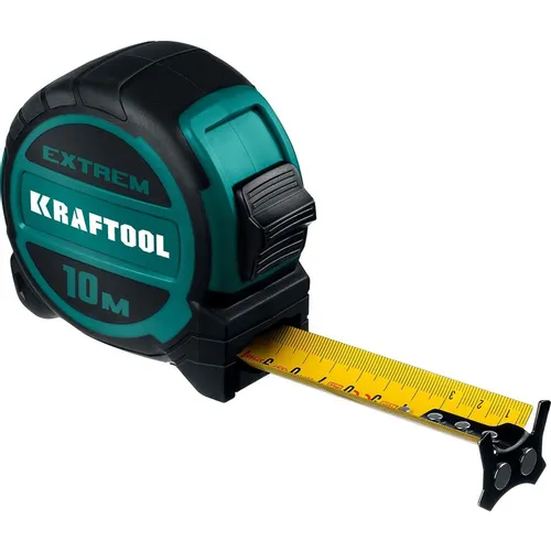 Рулетка геодезическая Kraftool 34127-10, 10м x32мм, двусторонний магнитный