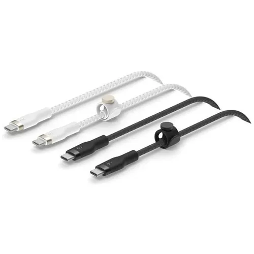 Кабель Belkin CAB011bt1MBW2PK, USB Type-C (m) - USB Type-C (m), 1м, черный / белый, 2