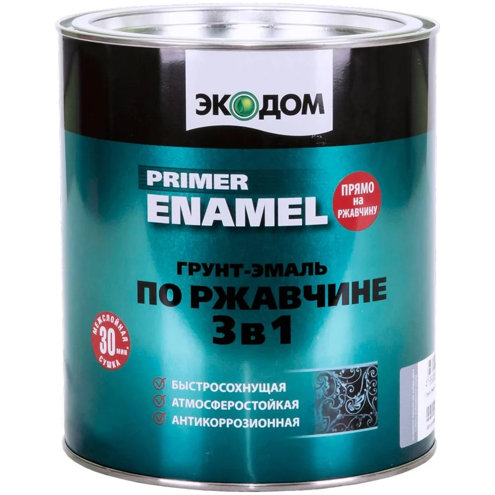 Грунт эмаль по ржавчине Экодом 236349